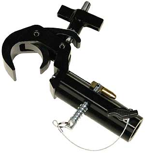 TV-Zapfenadapter mit Trigger Hook Clamp, schwarz,  DOUGHTY 
